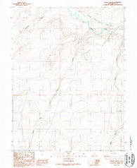 Spring Canyon Utah Historical topographic map, 1:24000 scale, 7.5 X 7.5 Minute, Year 1986