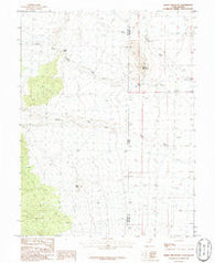 Spring Mountain Utah Historical topographic map, 1:24000 scale, 7.5 X 7.5 Minute, Year 1986