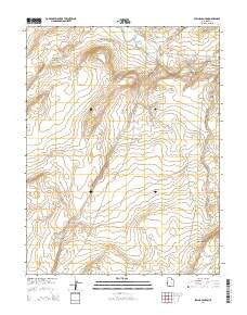 Spring Canyon Utah Current topographic map, 1:24000 scale, 7.5 X 7.5 Minute, Year 2014