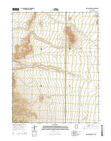 Spring Mountain Utah Current topographic map, 1:24000 scale, 7.5 X 7.5 Minute, Year 2014