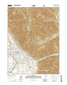 Springville Utah Current topographic map, 1:24000 scale, 7.5 X 7.5 Minute, Year 2014