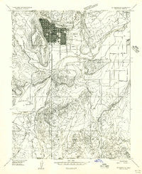 St. George SE Utah Historical topographic map, 1:24000 scale, 7.5 X 7.5 Minute, Year 1956