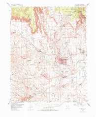 St. George Utah Historical topographic map, 1:62500 scale, 15 X 15 Minute, Year 1954