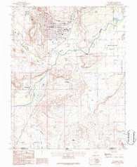 St. George Utah Historical topographic map, 1:24000 scale, 7.5 X 7.5 Minute, Year 1986