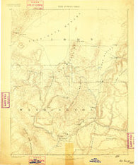 St. George Utah Historical topographic map, 1:250000 scale, 1 X 1 Degree, Year 1891
