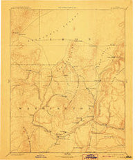 St. George Utah Historical topographic map, 1:250000 scale, 1 X 1 Degree, Year 1891