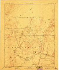 St. George Utah Historical topographic map, 1:250000 scale, 1 X 1 Degree, Year 1891