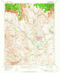 St. George Utah Historical topographic map, 1:62500 scale, 15 X 15 Minute, Year 1954