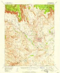St. George Utah Historical topographic map, 1:62500 scale, 15 X 15 Minute, Year 1954