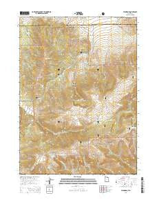 Standrod Utah Current topographic map, 1:24000 scale, 7.5 X 7.5 Minute, Year 2014