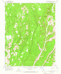 Steep Creek Bench Utah Historical topographic map, 1:24000 scale, 7.5 X 7.5 Minute, Year 1964