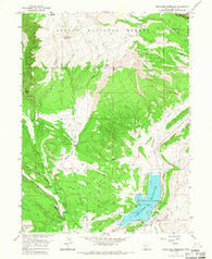 Steinaker Reservoir Utah Historical topographic map, 1:24000 scale, 7.5 X 7.5 Minute, Year 1965