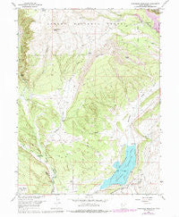 Steinaker Reservoir Utah Historical topographic map, 1:24000 scale, 7.5 X 7.5 Minute, Year 1965