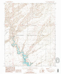 Stevens Canyon South Utah Historical topographic map, 1:24000 scale, 7.5 X 7.5 Minute, Year 1987