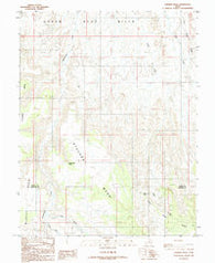 Stevens Mesa Utah Historical topographic map, 1:24000 scale, 7.5 X 7.5 Minute, Year 1986