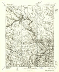 Stinking Spring Creek 1 SE Utah Historical topographic map, 1:24000 scale, 7.5 X 7.5 Minute, Year 1954