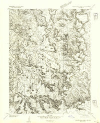 Stinking Spring Creek 2 NE Utah Historical topographic map, 1:24000 scale, 7.5 X 7.5 Minute, Year 1954
