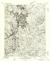 Stinking Spring Creek 2 SE Utah Historical topographic map, 1:24000 scale, 7.5 X 7.5 Minute, Year 1953