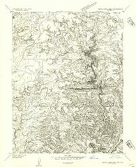 Stinking Spring Creek 3 NE Utah Historical topographic map, 1:24000 scale, 7.5 X 7.5 Minute, Year 1954