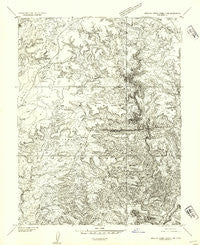 Stinking Spring Creek 3 NE Utah Historical topographic map, 1:24000 scale, 7.5 X 7.5 Minute, Year 1954