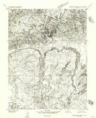Stinking Spring Creek 3 SE Utah Historical topographic map, 1:24000 scale, 7.5 X 7.5 Minute, Year 1954