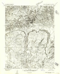 Stinking Spring Creek 3 SE Utah Historical topographic map, 1:24000 scale, 7.5 X 7.5 Minute, Year 1954