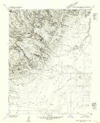 Stinking Spring Creek 4 NE Utah Historical topographic map, 1:24000 scale, 7.5 X 7.5 Minute, Year 1954