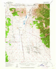 Stockton Utah Historical topographic map, 1:62500 scale, 15 X 15 Minute, Year 1955