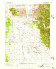 Stockton Utah Historical topographic map, 1:62500 scale, 15 X 15 Minute, Year 1955