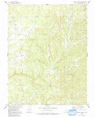 Straight Canyon Utah Historical topographic map, 1:24000 scale, 7.5 X 7.5 Minute, Year 1980