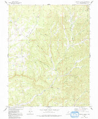 Straight Canyon Utah Historical topographic map, 1:24000 scale, 7.5 X 7.5 Minute, Year 1980