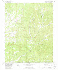 Straight Canyon Utah Historical topographic map, 1:24000 scale, 7.5 X 7.5 Minute, Year 1980