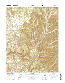 Straight Canyon Utah Current topographic map, 1:24000 scale, 7.5 X 7.5 Minute, Year 2014