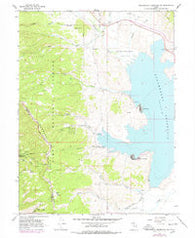 Strawberry Reservoir NW Utah Historical topographic map, 1:24000 scale, 7.5 X 7.5 Minute, Year 1966
