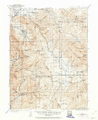 Strawberry Valley Utah Historical topographic map, 1:125000 scale, 30 X 30 Minute, Year 1907