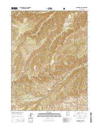 Strawberry Peak Utah Current topographic map, 1:24000 scale, 7.5 X 7.5 Minute, Year 2014