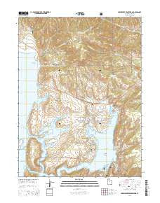Strawberry Reservoir NE Utah Current topographic map, 1:24000 scale, 7.5 X 7.5 Minute, Year 2014