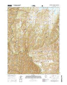 Strawberry Reservoir SW Utah Current topographic map, 1:24000 scale, 7.5 X 7.5 Minute, Year 2014