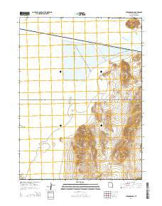 Strongs Knob Utah Current topographic map, 1:24000 scale, 7.5 X 7.5 Minute, Year 2014