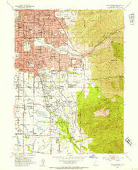 Sugar House Utah Historical topographic map, 1:24000 scale, 7.5 X 7.5 Minute, Year 1952