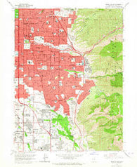 Sugar House Utah Historical topographic map, 1:24000 scale, 7.5 X 7.5 Minute, Year 1963