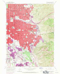 Sugar House Utah Historical topographic map, 1:24000 scale, 7.5 X 7.5 Minute, Year 1963