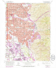 Sugar House Utah Historical topographic map, 1:24000 scale, 7.5 X 7.5 Minute, Year 1963