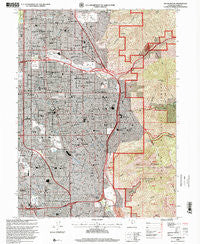 Sugar House Utah Historical topographic map, 1:24000 scale, 7.5 X 7.5 Minute, Year 1998