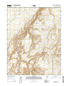 Sugarloaf Butte Utah Current topographic map, 1:24000 scale, 7.5 X 7.5 Minute, Year 2014