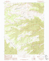 Summerhouse Ridge Utah Historical topographic map, 1:24000 scale, 7.5 X 7.5 Minute, Year 1985