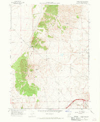 Sunset Pass Utah Historical topographic map, 1:24000 scale, 7.5 X 7.5 Minute, Year 1968