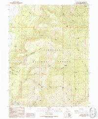 Sunset Peak Utah Historical topographic map, 1:24000 scale, 7.5 X 7.5 Minute, Year 1986