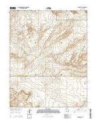 Sunset Flat Utah Current topographic map, 1:24000 scale, 7.5 X 7.5 Minute, Year 2014