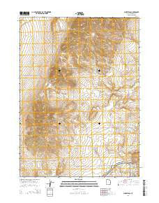 Sunset Pass Utah Current topographic map, 1:24000 scale, 7.5 X 7.5 Minute, Year 2014